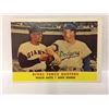 Image 1 : RIVAL FENCE BUSTERS (MAYS, SNIDER) #436 TOPPS BASEBALL TRADING CARD