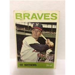 1964 ED MATHEWS #35 TOPPS BASEBALL TRADING CARD