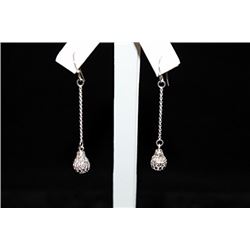Dazzling Dangling Silver Earrings (4E)