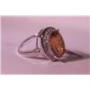 Image 2 : Exquisite Sterling Silver Ring with Lab Golden Sapphire