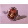 Image 3 : Exquisite Sterling Silver Ring with Lab Golden Sapphire
