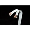 Image 2 : Exquisite 14kt Rose Gold over Silver Clover Stud Earrings (7E)