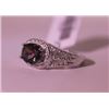 Image 3 : Exquisite Sterling Silver Ring with Lab Alexandrite