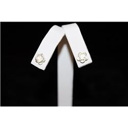 Stunning Rose Silver Earrings (10E)