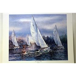 Hand Signed Lithograph Burger