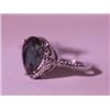 Image 2 : Exquisite Sterling Silver Ring with Lab Alexandrite