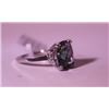 Image 2 : Exquisite Sterling Silver Ring with Lab Alexandrite