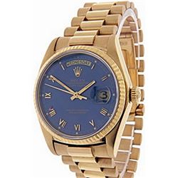 Men's 18K Day-Date Rolex Wrist Watch