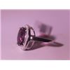 Image 2 : Exquisite Sterling Silver Ring with Amethyst