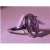 Image 3 : Exquisite Sterling Silver Ring with Amethyst