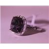 Image 2 : Exquisite Sterling Silver Ring with Lab Alexandrite