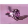 Image 3 : Exquisite Sterling Silver Ring with Amethyst