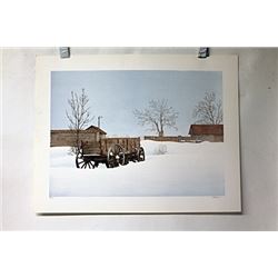 Hand Signed Lithograph Olson