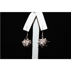 Lavish Cluster Ball Silver Earrings (58E)