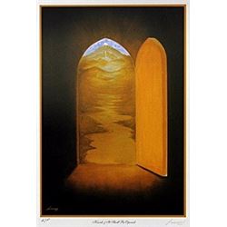 Lithograph "Knock and It Shall Be Opened"  Steven Lavaggi