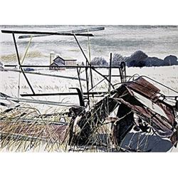Lithograph, Entitled: "Scrap Metal"