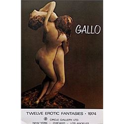 Gallery Poster "Twelve Erotic Fantasies; 1974"  Gallo