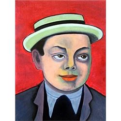 Self Portrait - Oil Painting - Diego Rivera