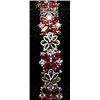 Fancy Lab Rubies & Sapphires Sterling Silver Bracelet.