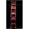 Image 1 : Gorgeous Garnets Sterling Silver Bracelet.