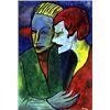 Image 1 : Lovers - Oil on Paper - Emile Nolde