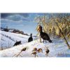 Image 1 : Print "Wild Turkey Feedin"  Les C. Kouba