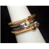 Image 2 : Beautiful 14kt over Silver Mix Rings with Mix Stones (74I)