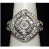 Image 1 : Lady's Fancy Silver Ring with Diamonds (79I)