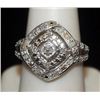 Image 1 : Lady's Fancy Silver Ring with Diamonds (80I)