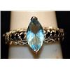 Gorgeous Topaz & Sapphires Streling Silver Ring. (537L)