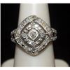 Image 1 : Lady's Fancy Silver Ring with Diamonds (81I)