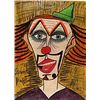 Image 1 : Clown - Pastel Drawing on Paper -Bernard Buffet