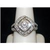 Image 1 : Lady's Fancy Silver Ring with Diamonds (82I)