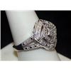 Image 2 : Lady's Fancy Silver Ring with Diamonds (82I)
