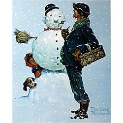 Lithograph "Brown and Bigelow"  Norman Rockwell