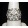 Image 1 : Fancy Silver Antique Style Ring with Diamonds (96I)
