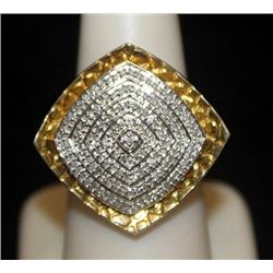 Beautiful 14kt over Silver Ring with Diamonds (97I)