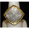 Beautiful 14kt over Silver Ring with Diamonds (97I)