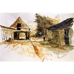 Untitled - Watercolor Painting - Lambert Doomerq