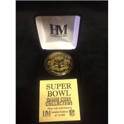 Steelers vs. Cowboys Super Bowl X Commemorative Gold Medallion from Highland Mint (LIMITED EDITION)