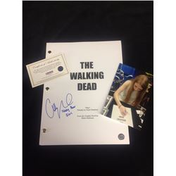 THE WALKING DEAD SCRIPT SIGNED BY ADDY MILLER (LEGENDS COA)