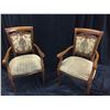 Image 1 : ANTIQUE SOLID WOOD CHAIRS LOT