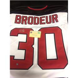 MARTIN BRODEUR SIGNED DEVILS JERSEY (STEINER COA)