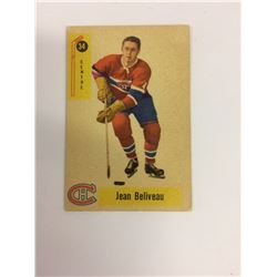 1958 JEAN BELIVEAU PARKHURST HOCKEY CARD