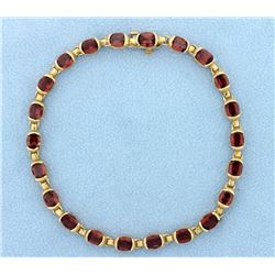 Garnet 14k Gold 10 Carat Bracelet