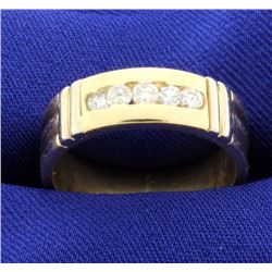 14k Diamond band ring