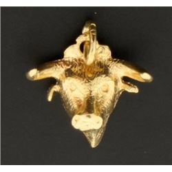 Longhorn Bull Charm or Pendant