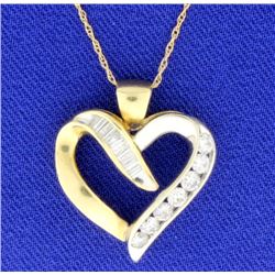 Diamond Heart Pendant With Chain