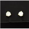 Image 1 : 1/2 Carat 14K Yellow Stud Earrings