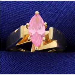 Brilliant Pink Topaz Ring